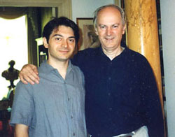 Stefano Greco with Professor Robert Temple Stefano Greco with Professor Robert Temple